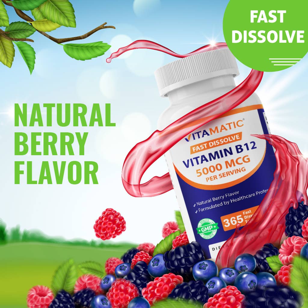 Vitamatic Vitamin B12 5000mcg per Serving