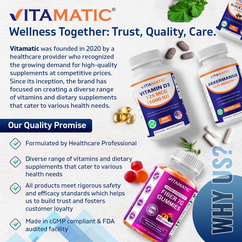 Vitamatic Vitamin B12 5000mcg per Serving