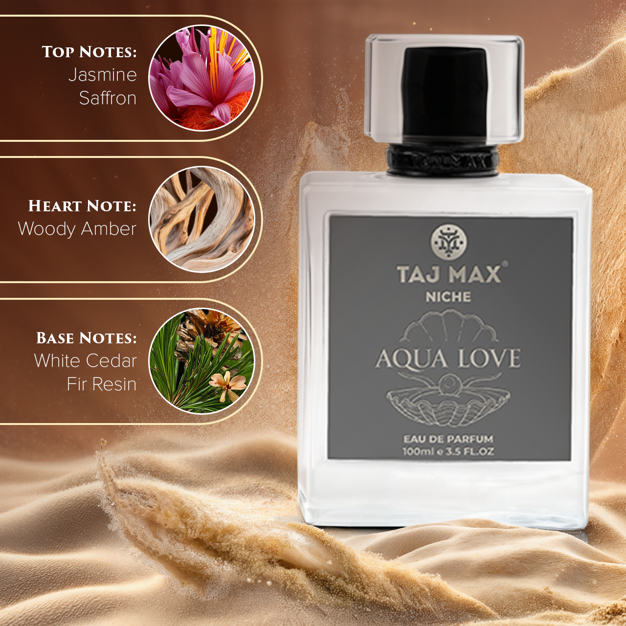 TAJ MAX AQUA LOVE 3.4 OZ Dubai Long-Lasting Perfume